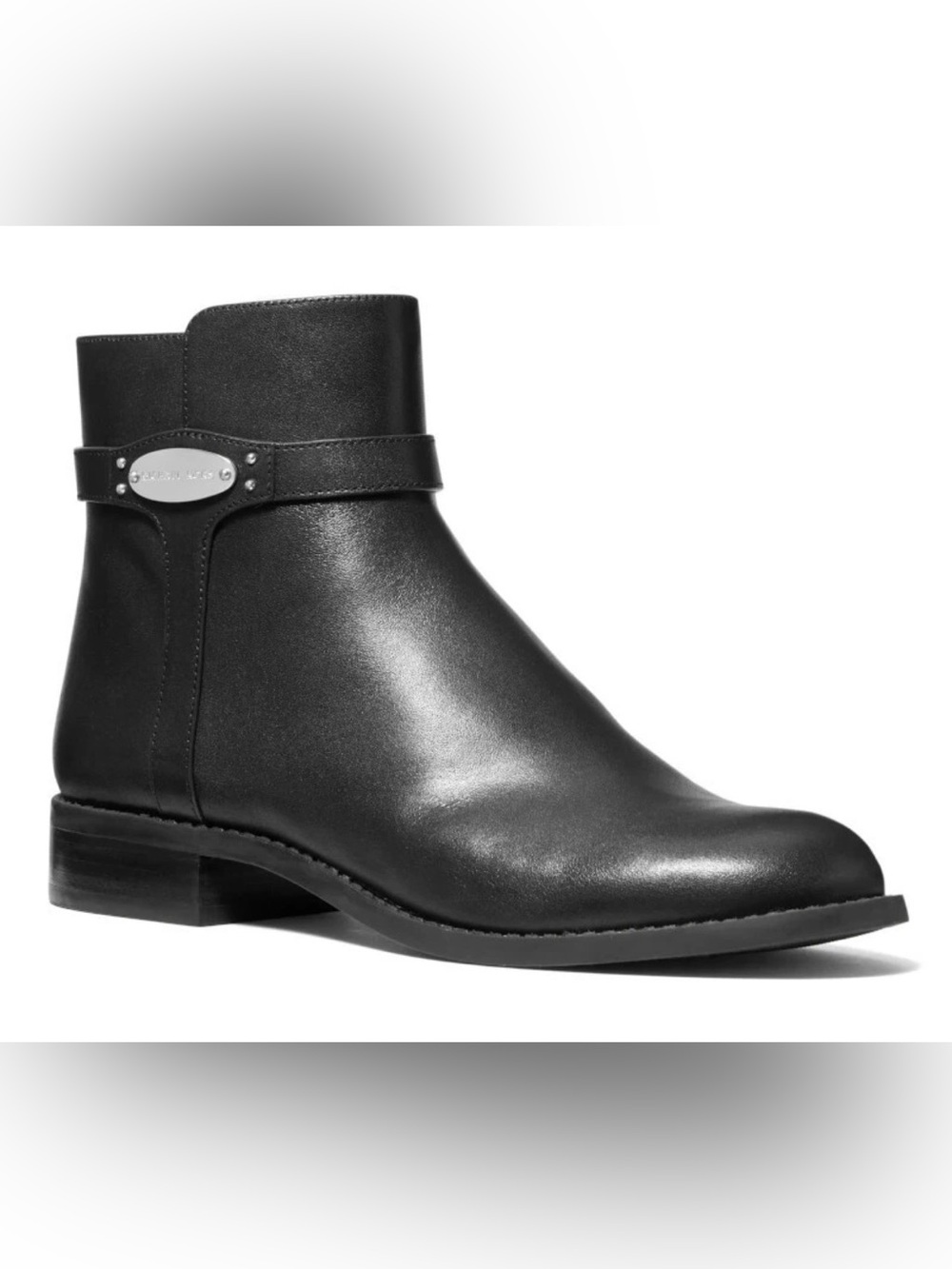 Michael Kors Finley Flat Leather Booties